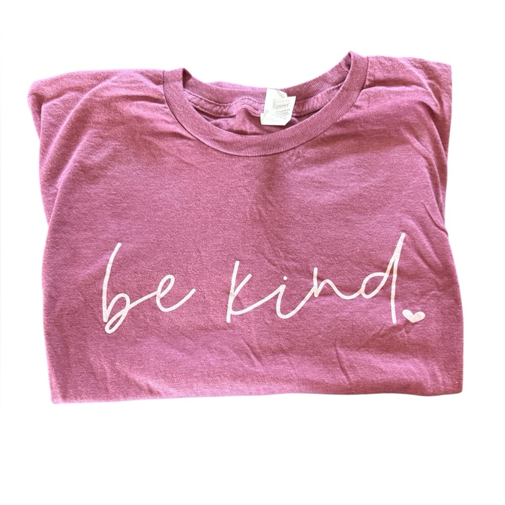 Be Kind T-Shirt - Light Red XXXL
